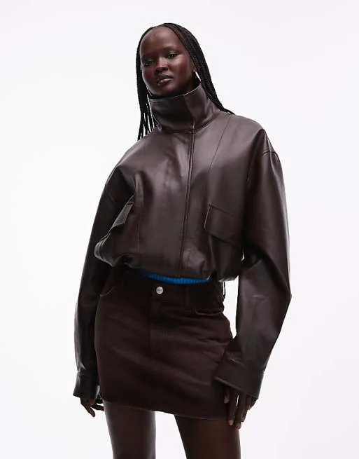 Юбка мини из шоколадного денима ASOS DESIGN
Юбка мини из шоколадного денима ASOS DESIGN