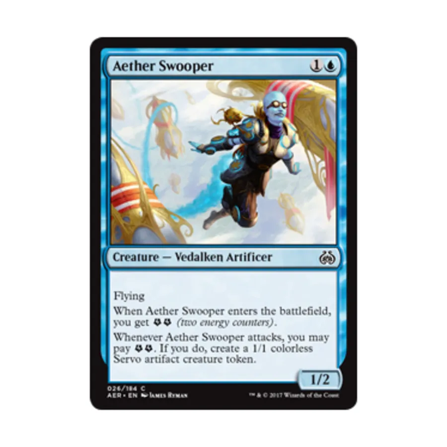 CCG Эфирный Свупер (С) (Фольга), MTG - Aether Revolt
CCG Эфирный Свупер (С) (Фольга), MTG - Aether Revolt