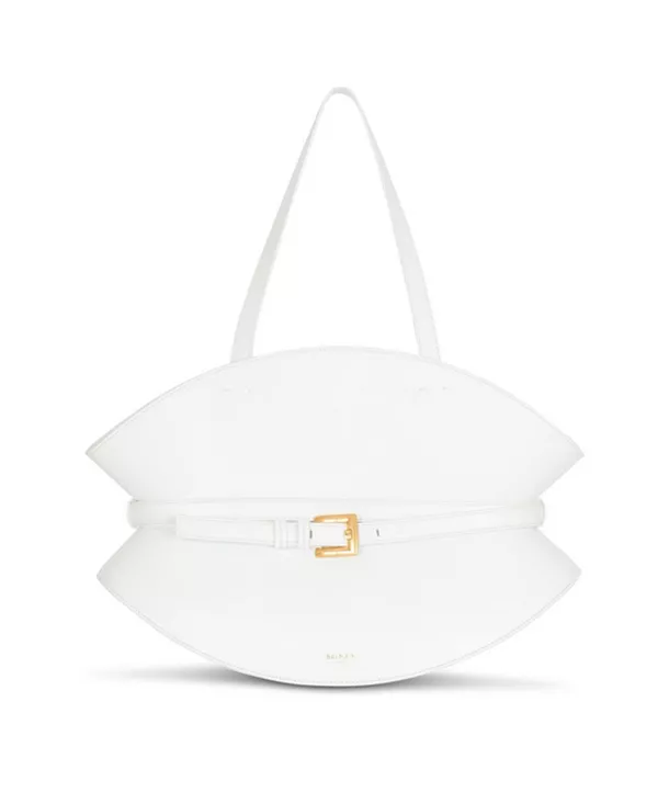 Сумка-Шарф среднего размера из телячьей кожи. Balmain, белый
Сумка-Шарф среднего размера из телячьей кожи. Balmain, белый