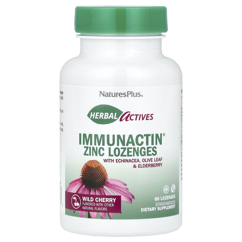 NaturesPlus, Herbal Actives, ImmunActin, леденцы с цинком, дикая вишня, 10 мг, 60 леденцов
NaturesPlus, Herbal Actives, ImmunActin, леденцы с цинком, дикая вишня, 10 мг, 60 леденцов