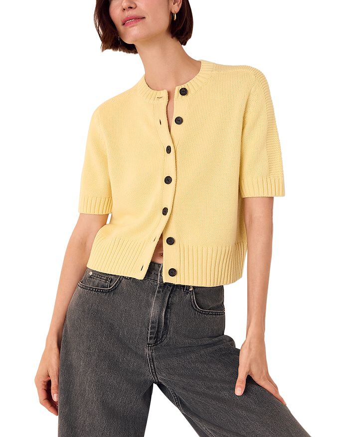 Кардиган с коротким рукавом Whistles, желтый
Кардиган с коротким рукавом Whistles, желтый