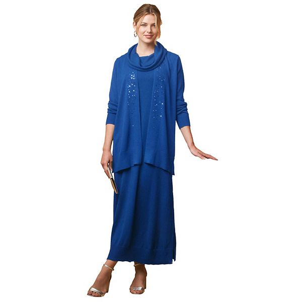 Женское платье-свитер 2 в 1 plus size Jessica London, Dark Sapphire
Женское платье-свитер 2 в 1 plus size Jessica London, Dark Sapphire