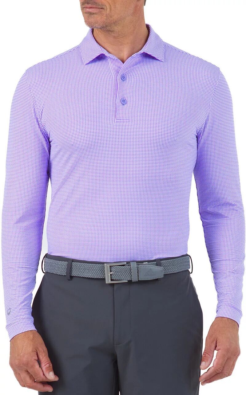 Ibkul Мужская мини-поло для гольфа с длинными рукавами и клетчатым принтом
Ibkul Мужская мини-поло для гольфа с длинными рукавами и клетчатым принтом