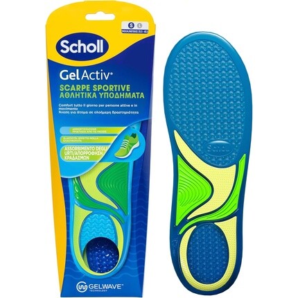 Стельки GelActiv для спортивной обуви с технологией амортизации GelWave, размер S Scholl
Стельки GelActiv для спортивной обуви с технологией амортизации GelWave, размер S Scholl