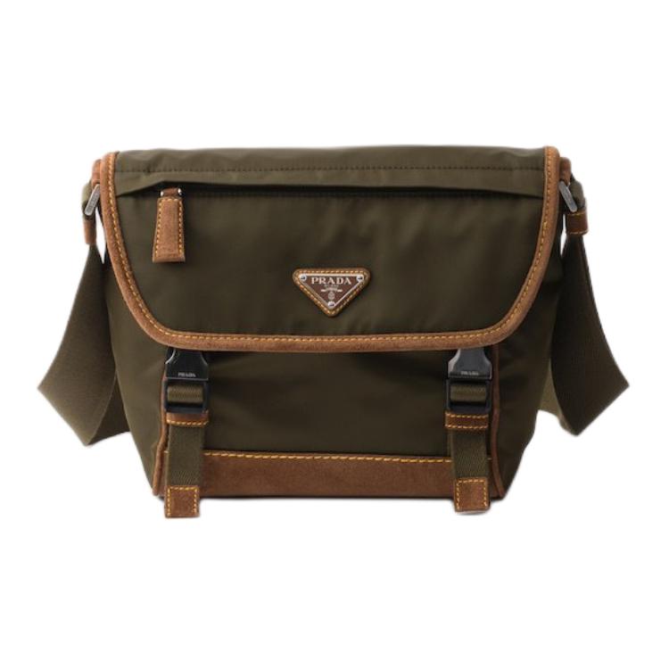 PRADA Переработанный нейлоновый плечевой рюкзак средний мужской коричневый и хаки
PRADA Переработанный нейлоновый плечевой рюкзак средний мужской коричневый и хаки