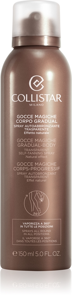 Gocce Magiche спрей-автозагар для постепенного загара тела Collistar, 150 мл
Gocce Magiche спрей-автозагар для постепенного загара тела Collistar, 150 мл