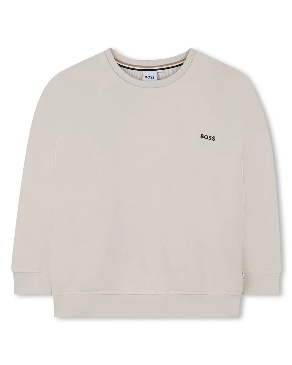 Свитшот для мальчика с круглым вырезом и логотипом на груди BOSS Kidswear, белый
Свитшот для мальчика с круглым вырезом и логотипом на груди BOSS Kidswear, белый