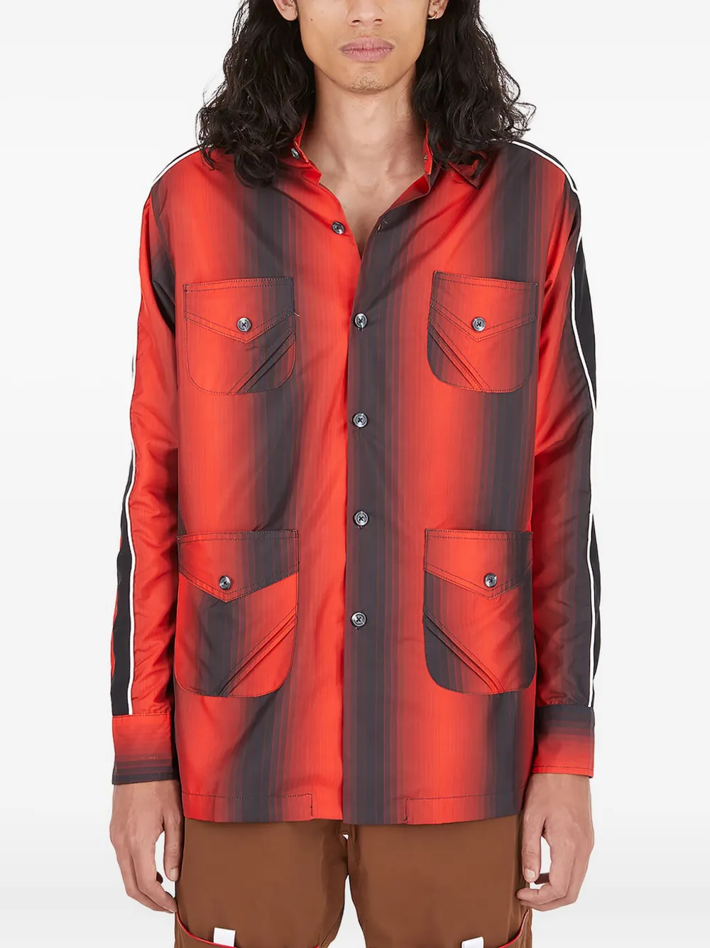 Куртка-рубашка в полоску Ahluwalia, красный
Куртка-рубашка в полоску Ahluwalia, красный