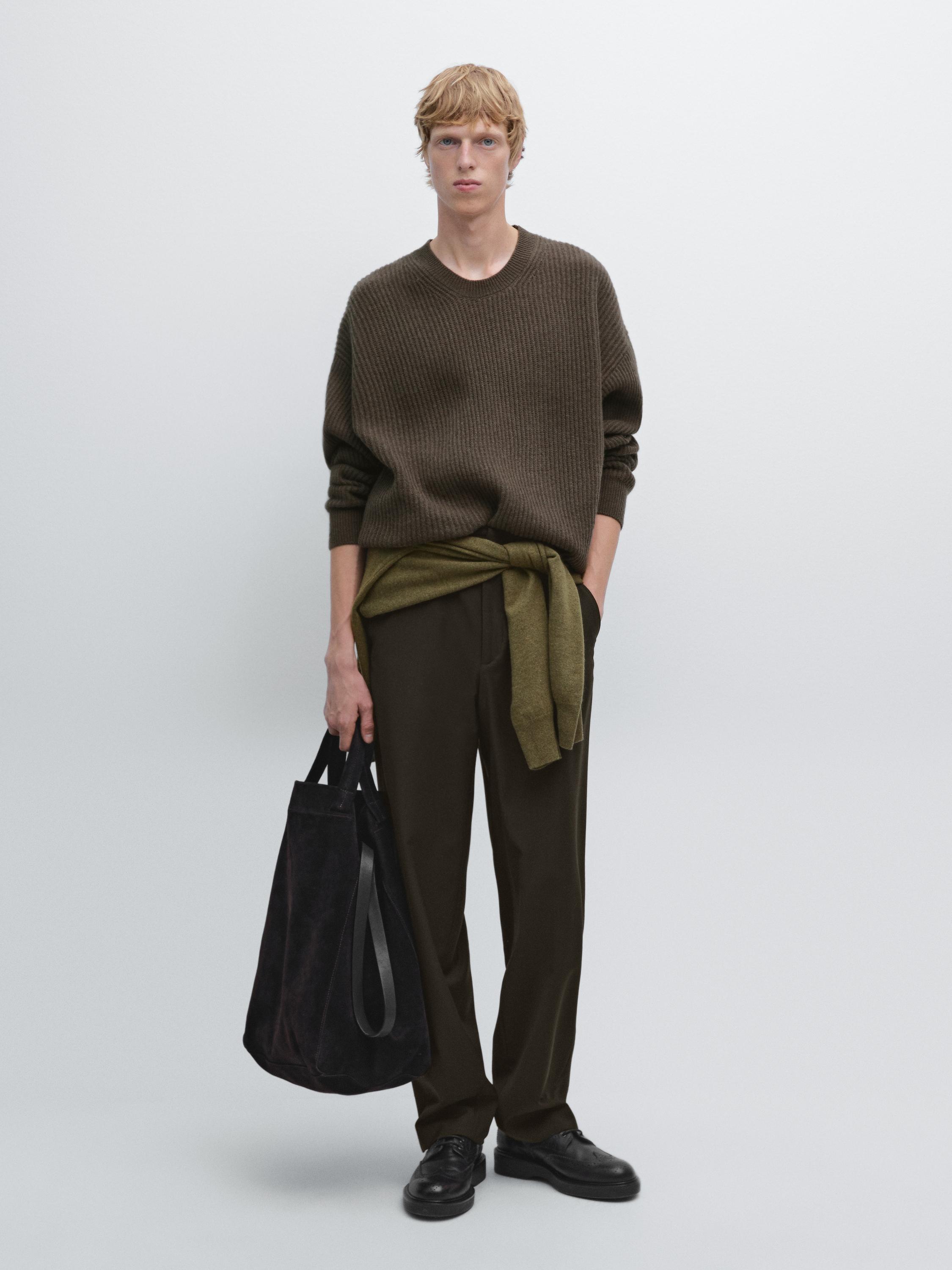 Ребристый свитер с круглым вырезом Massimo Dutti, Pale Ochre
Ребристый свитер с круглым вырезом Massimo Dutti, Pale Ochre