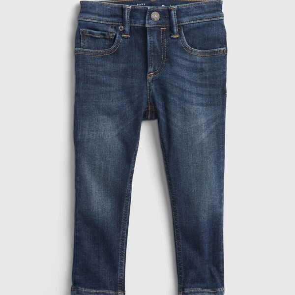 Джинсы skinny-fit с пятью карманами Gap, синий 
Джинсы skinny-fit с пятью карманами Gap, синий