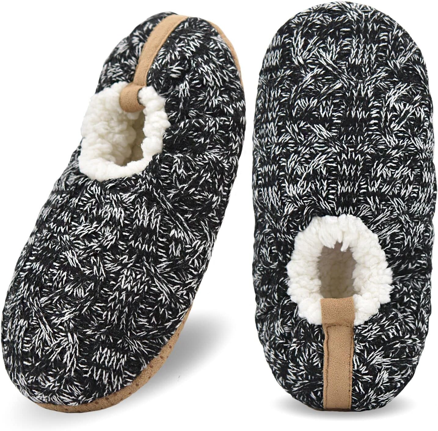 Мужские носки-тапочки DICUIRD с нескользящей подошвой, теплые домашние носки с захватами для мужчин, пушистые вязаные тапочки, черный
Мужские носки-тапочки DICUIRD с нескользящей подошвой, теплые домашние носки с захватами для мужчин, пушистые вязаные тапочки, черный