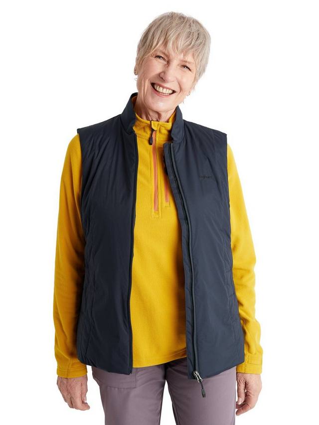 Женский стеганый жилет с утеплителем из инея Rohan, цвет True Navy
Женский стеганый жилет с утеплителем из инея Rohan, цвет True Navy