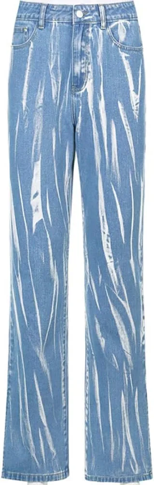 Женские джинсы с высокой талией и прямыми штанинами Yccutest
Женские джинсы с высокой талией и прямыми штанинами Yccutest