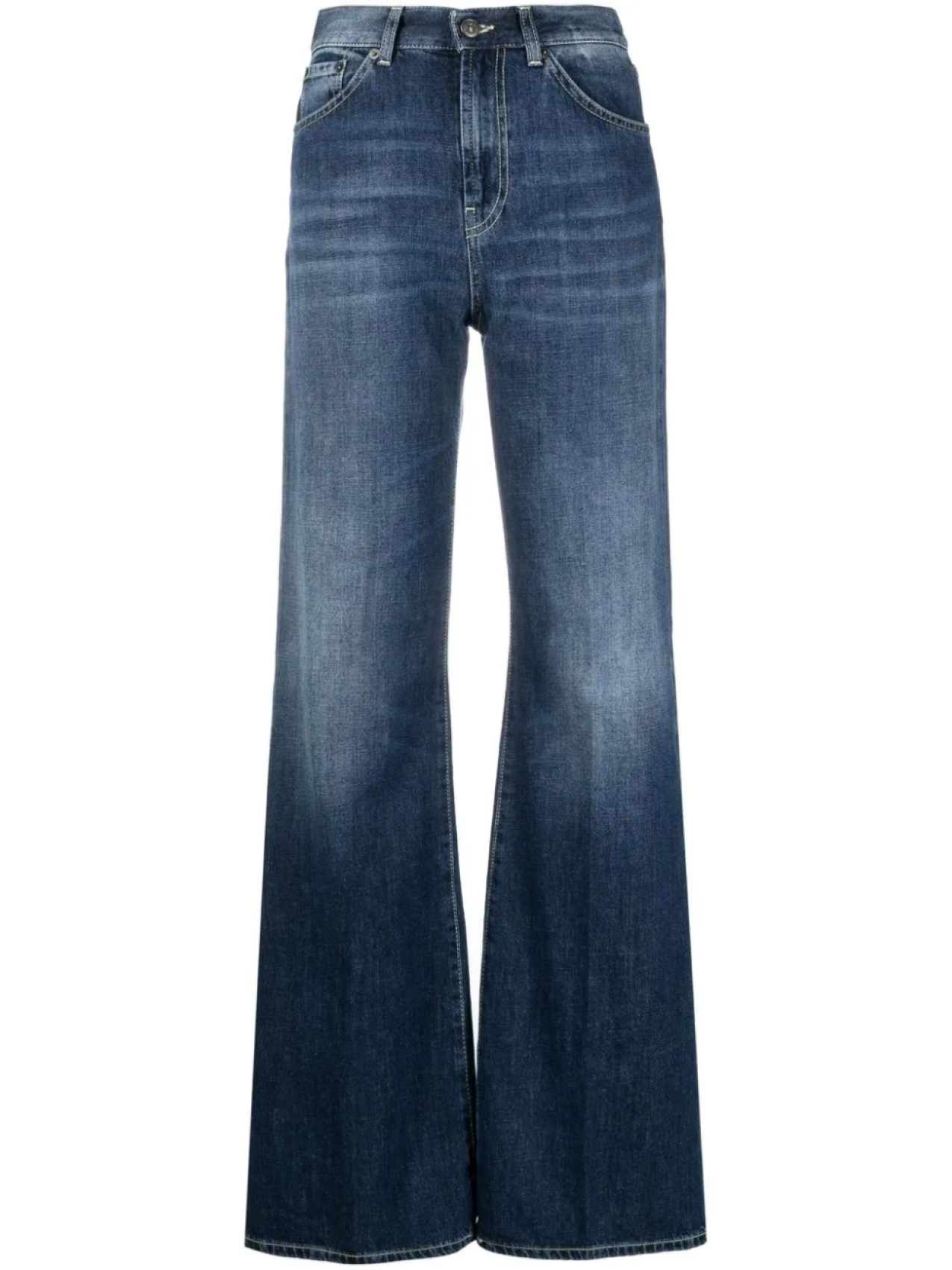 DONDUP широкие джинсы с завышенной талией, синий
DONDUP широкие джинсы с завышенной талией, синий