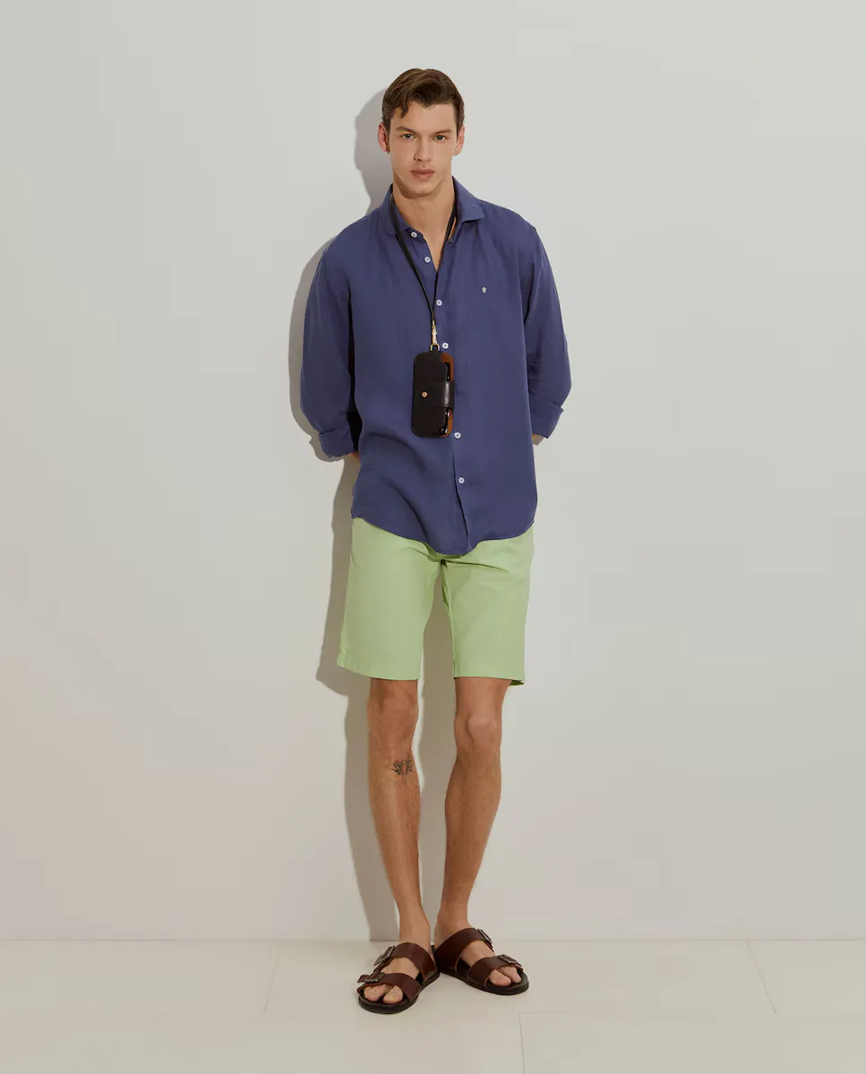 Мужские хлопковые шорты-бермуды Lion of Porches, зеленый
Мужские хлопковые шорты-бермуды Lion of Porches, зеленый