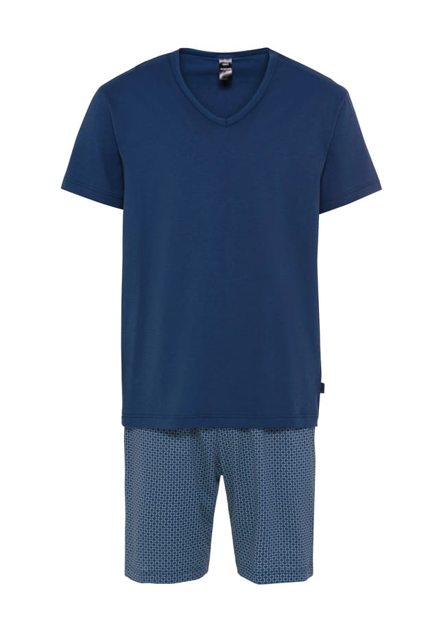 Хлопковая специальная пижама короткая хлопковая с v-образным вырезом Calida, цвет 749 deep night bl
Хлопковая специальная пижама короткая хлопковая с v-образным вырезом Calida, цвет 749 deep night bl