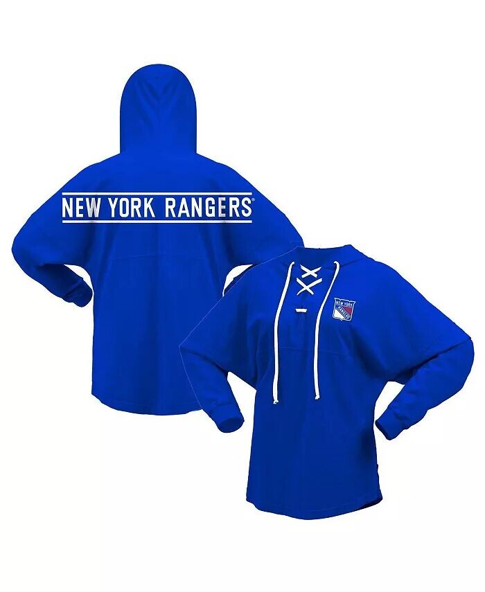 Женская синяя футболка с капюшоном New York Rangers Jersey Lace-Up с V-образным вырезом и длинным рукавом Fanatics
Женская синяя футболка с капюшоном New York Rangers Jersey Lace-Up с V-образным вырезом и длинным рукавом Fanatics