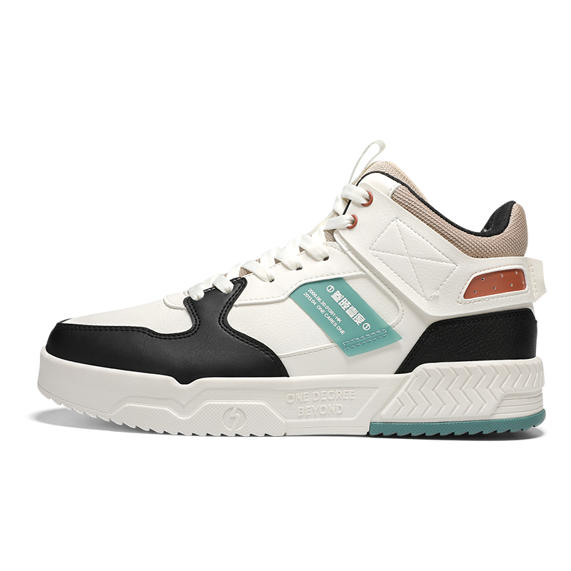 Тёплые высокие кроссовки для скейтборда мужские бело-голубые 361° 
Тёплые высокие кроссовки для скейтборда мужские бело-голубые 361°