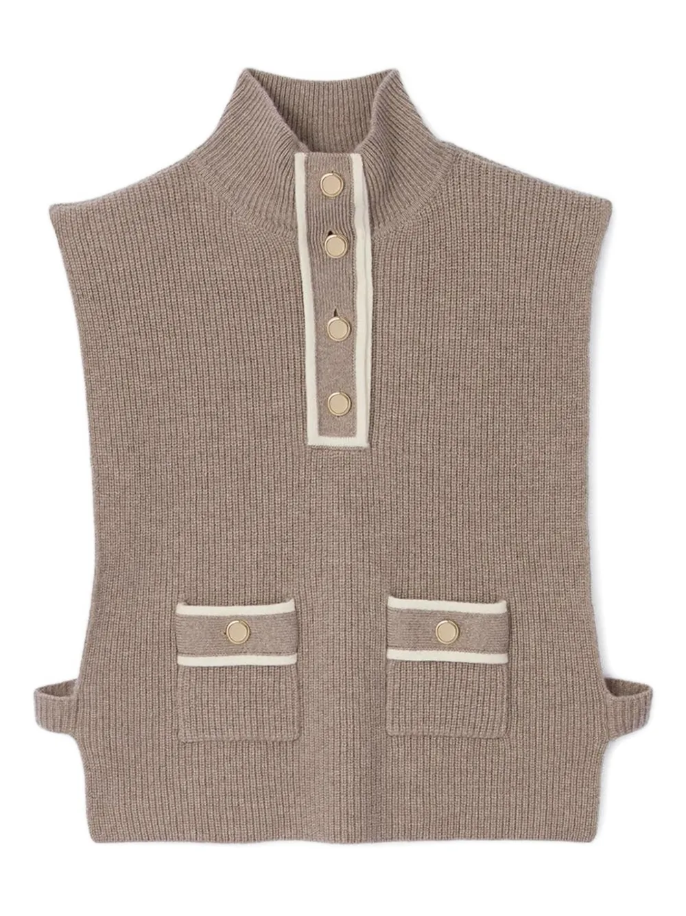 Шарф на пуговицах Sandro, нейтральный
Шарф на пуговицах Sandro, нейтральный