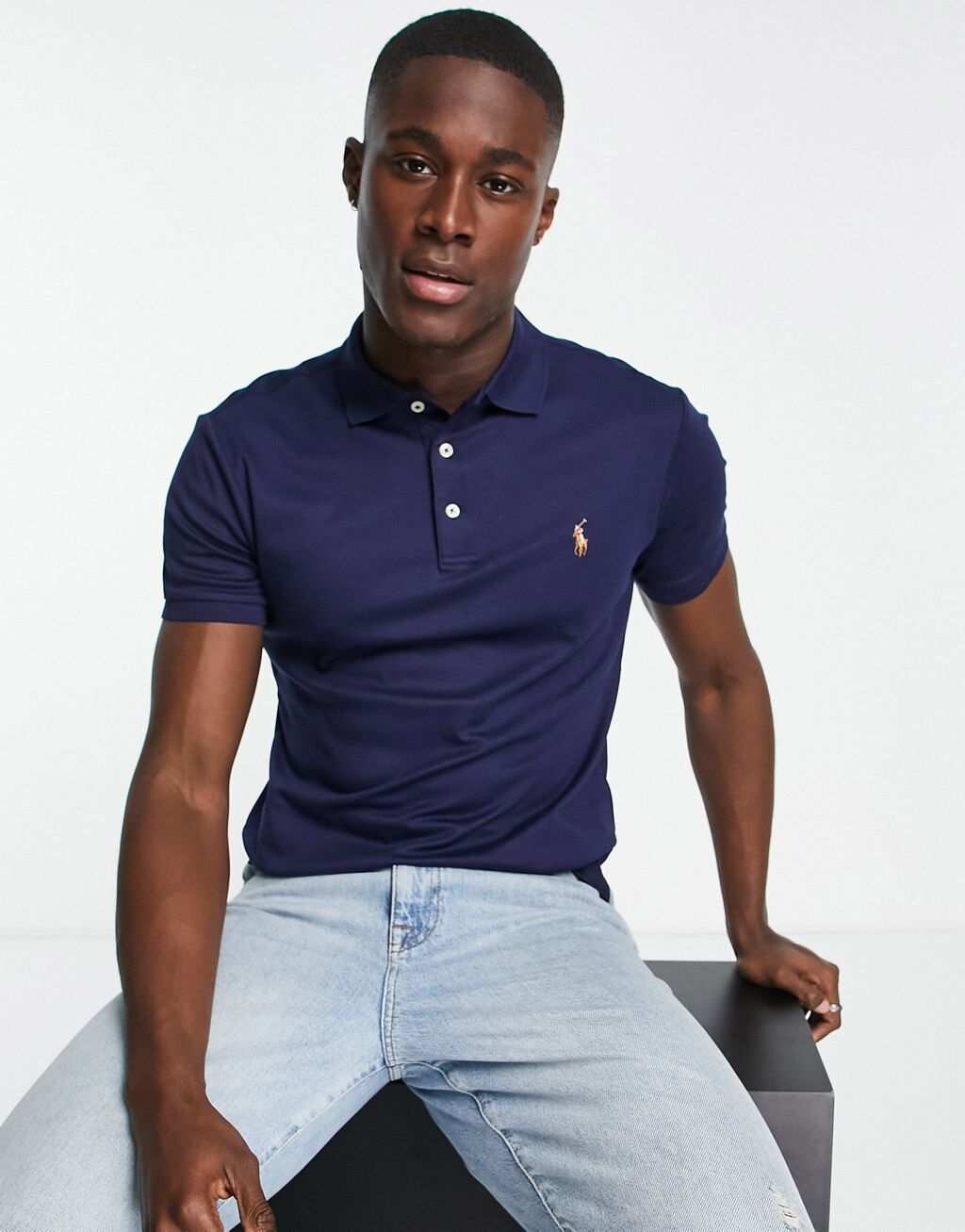 Темно-синее поло узкого кроя с логотипом Polo Ralph Lauren pima, Синий, Темно-синее поло узкого кроя с логотипом Polo Ralph Lauren pima
Темно-синее поло узкого кроя с логотипом Polo Ralph Lauren pima, Синий, Темно-синее поло узкого кроя с логотипом Polo Ralph Lauren pima