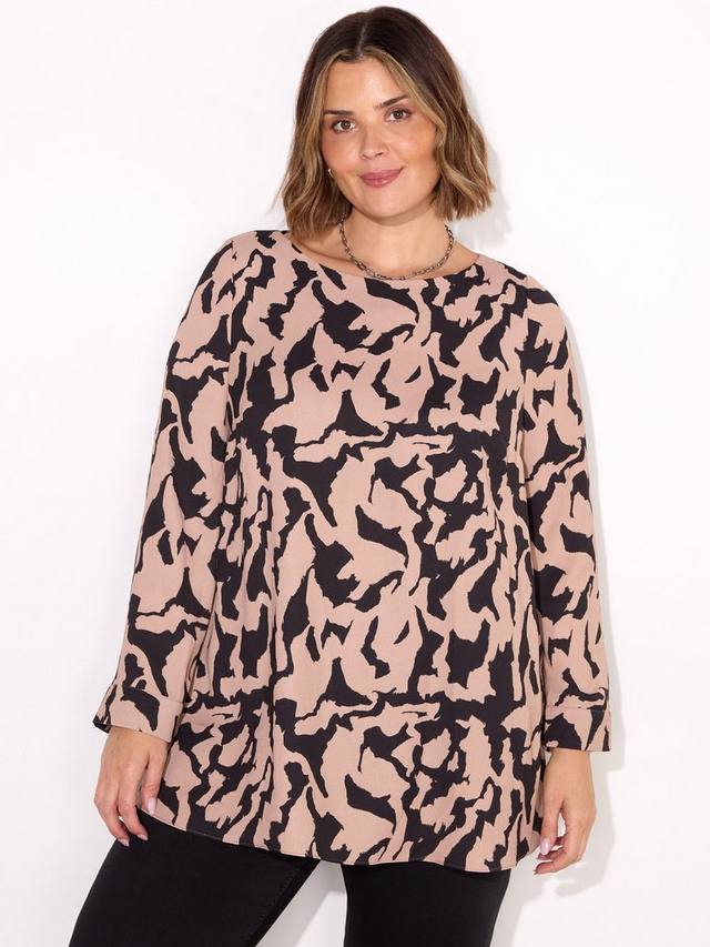 Миниатюрный топ-туника с разрезом на шее с абстрактным принтом Live Unlimited, цвет Black/Blush
Миниатюрный топ-туника с разрезом на шее с абстрактным принтом Live Unlimited, цвет Black/Blush