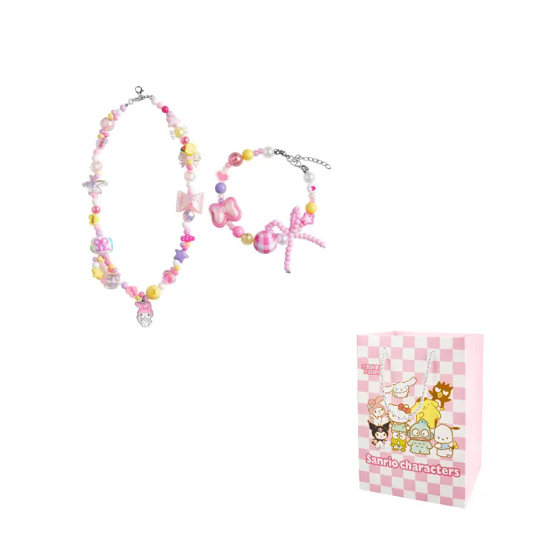 Sanrio Акриловое ожерелье Melodi для женщин с мультяшными бусинами
Sanrio Акриловое ожерелье Melodi для женщин с мультяшными бусинами