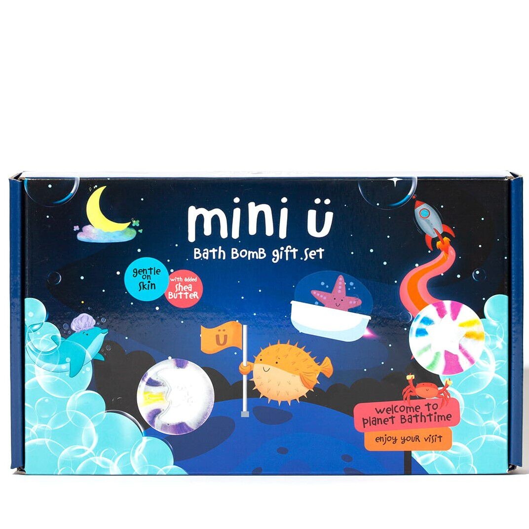 Небесный набор бомбочек для ванны для детей Mini U, 1 комплект
Небесный набор бомбочек для ванны для детей Mini U, 1 комплект