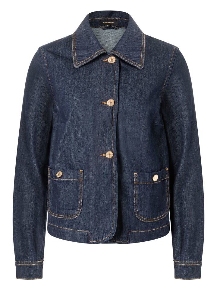 Джинсовая куртка из темно-синего денима More & More
Джинсовая куртка из темно-синего денима More & More