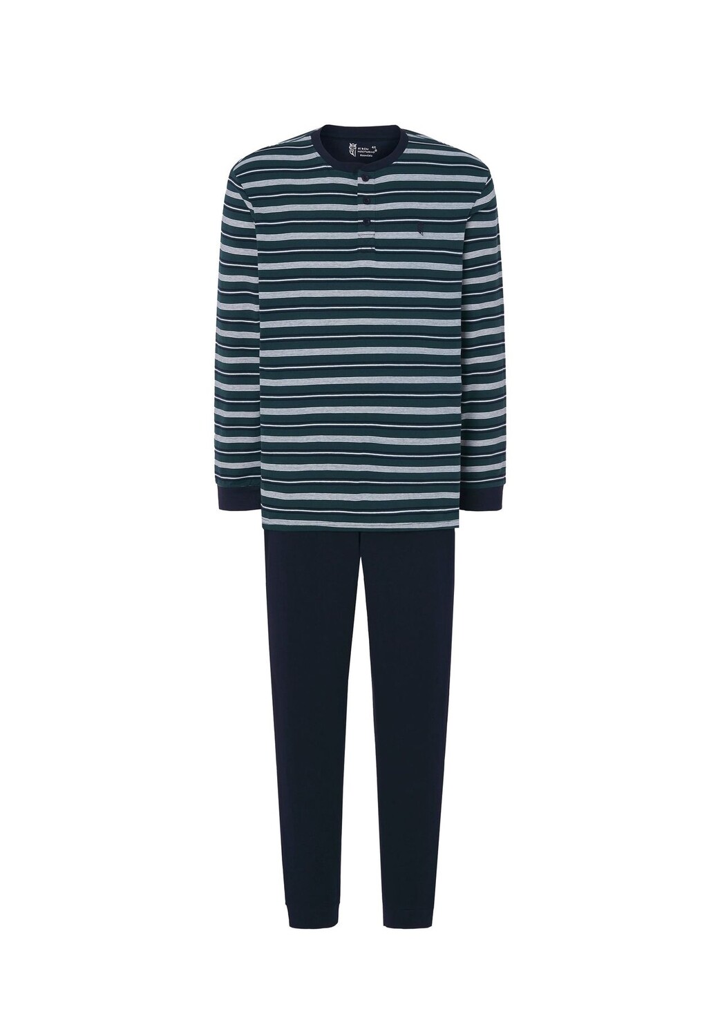 Мужская пижама длинная трикотажная на пуговицах в полоску, зеленая El Búho NOCTURNO, зеленый
Мужская пижама длинная трикотажная на пуговицах в полоску, зеленая El Búho NOCTURNO, зеленый