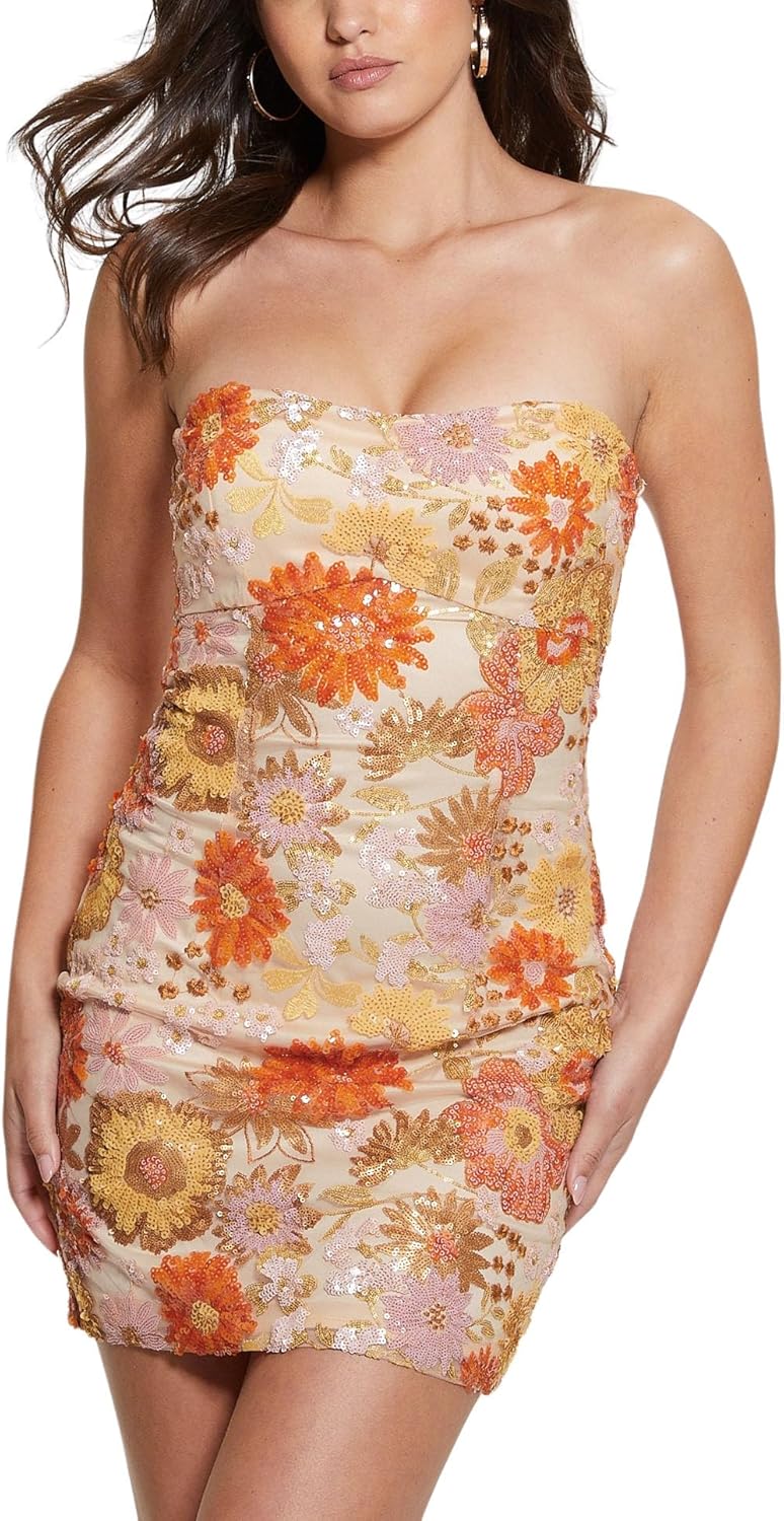 GUESS Женское платье Fia без рукавов с пайетками, Satin Rose Multi
GUESS Женское платье Fia без рукавов с пайетками, Satin Rose Multi
