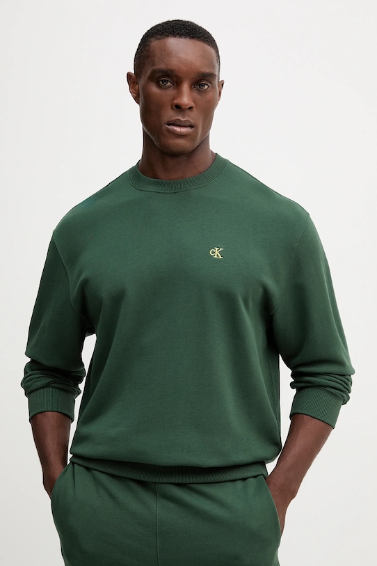 Хлопковая толстовка Calvin Klein Jeans, зеленый
Хлопковая толстовка Calvin Klein Jeans, зеленый