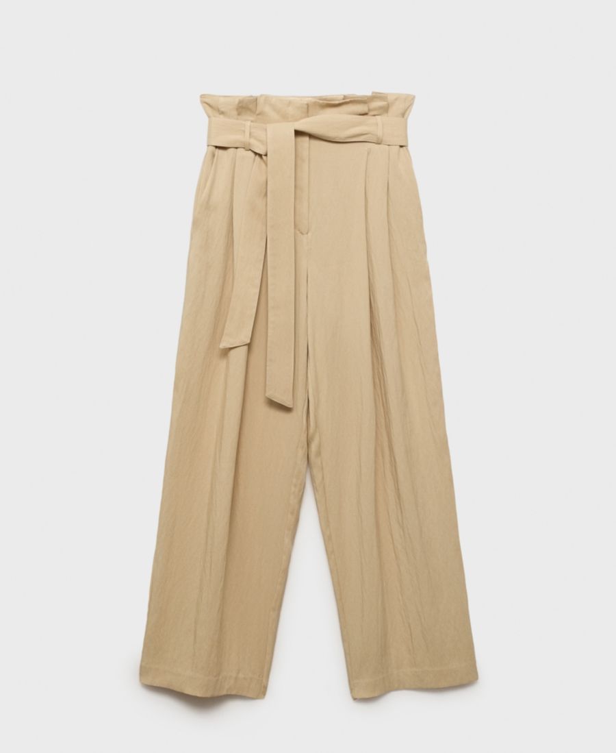 Женские брюки из лиоцелла с бумажным пакетом MANGO, Beige
Женские брюки из лиоцелла с бумажным пакетом MANGO, Beige