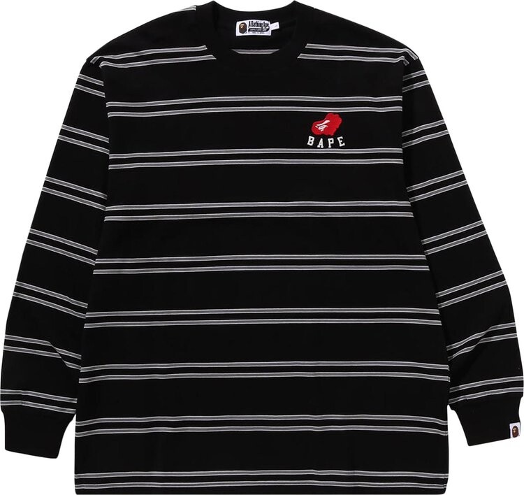 Лонгслив BAPE Ape Heart Hoop 'Black', черный
Лонгслив BAPE Ape Heart Hoop 'Black', черный