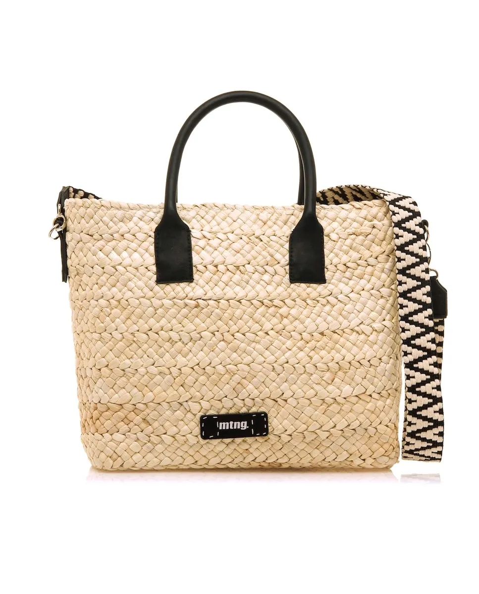 Сумка из рафии с бохо-деталями Mustang, черный 
Сумка из рафии с бохо-деталями Mustang, черный