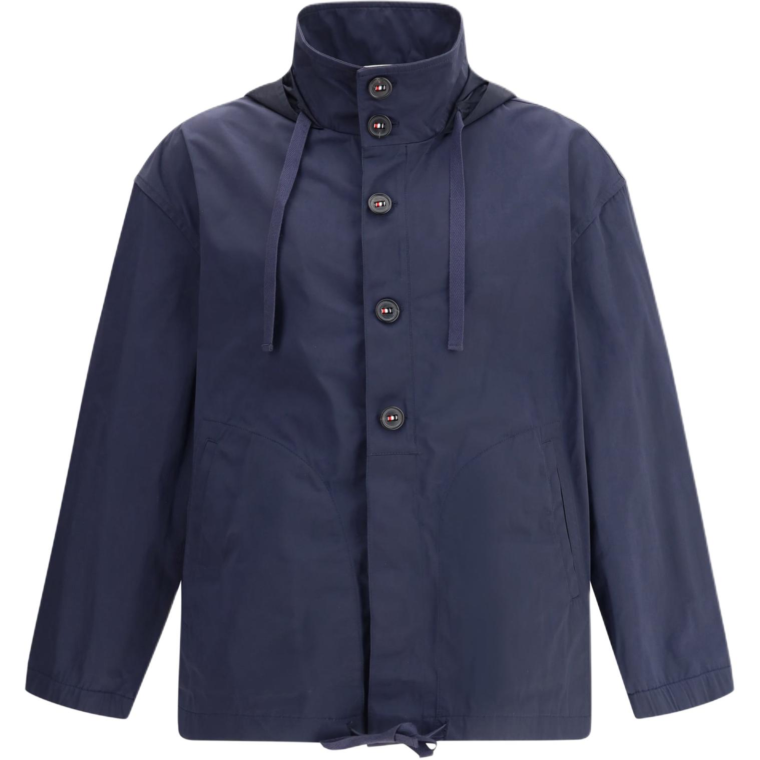 Куртка с капюшоном на пуговицах THOM BROWNE, синий
Куртка с капюшоном на пуговицах THOM BROWNE, синий