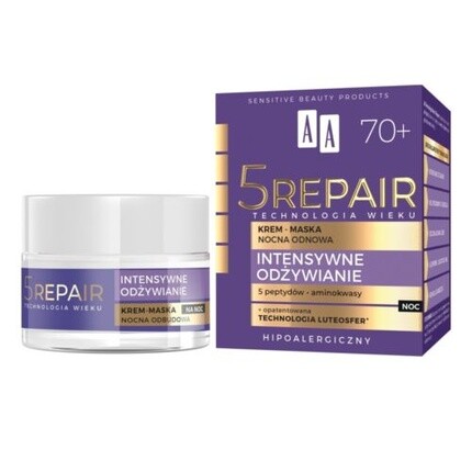 Technologia Wieku 5Repair 70+ Ночной крем-маска Восстанавливающий 50мл AA Markenlos
Technologia Wieku 5Repair 70+ Ночной крем-маска Восстанавливающий 50мл AA Markenlos
