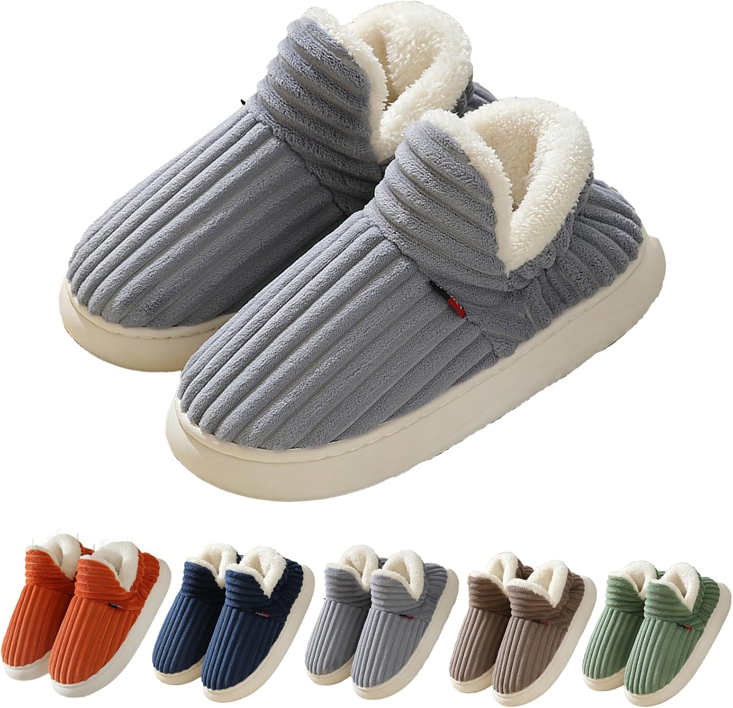 Унисекс тапочки-башмачки LZKHW на щиколотку, с флисовой подкладкой и мемори-пеной, для дома и улицы, теплые и удобные, противоскользящие облачные тапочки, серый
Унисекс тапочки-башмачки LZKHW на щиколотку, с флисовой подкладкой и мемори-пеной, для дома и улицы, теплые и удобные, противоскользящие облачные тапочки, серый