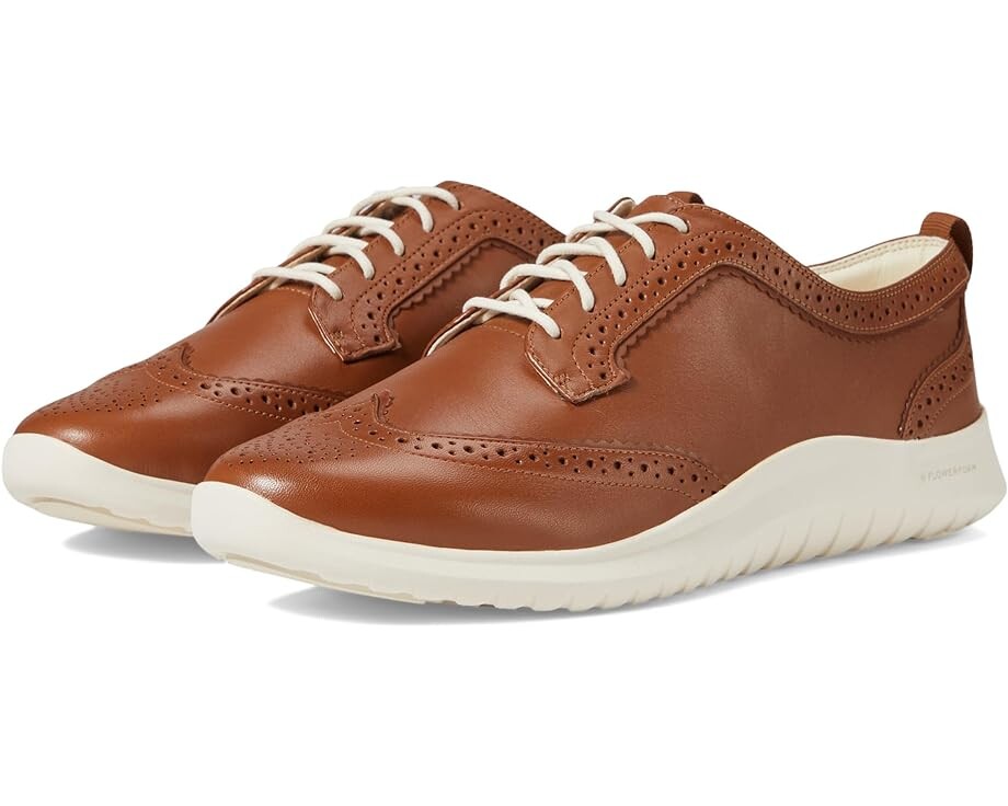 Туфли на плоской подошве Cole Haan Zerogrand Meritt Wing Tip Oxford, цвет British Tan/Ivory
Туфли на плоской подошве Cole Haan Zerogrand Meritt Wing Tip Oxford, цвет British Tan/Ivory