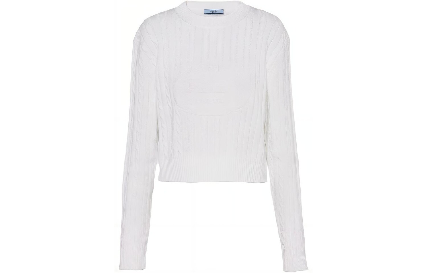 Свитер женский Prada короткий, белый
Свитер женский Prada короткий, белый