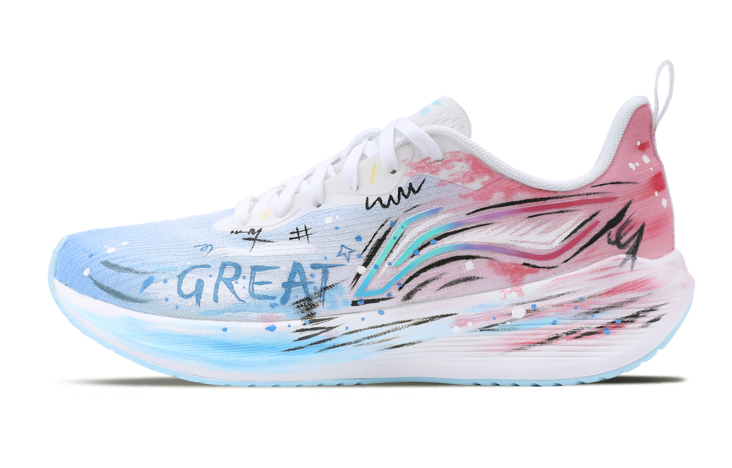 LINING ЛиНинг Вуйе Амортизирующие, дышащие и упругие кроссовки мужские розово-голубые, цвет Pink Blue
LINING ЛиНинг Вуйе Амортизирующие, дышащие и упругие кроссовки мужские розово-голубые, цвет Pink Blue