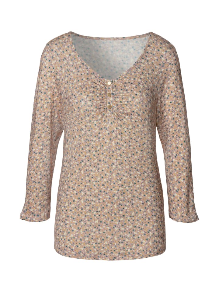 Рубашка с рукавами 3/4 и принтом роз Vivance
Рубашка с рукавами 3/4 и принтом роз Vivance