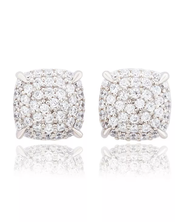 Серьги-Гвоздики Suzy Levian из стерлингового серебра с паве из кубических цирконий в форме подушечки Suzy Levian New York, white
Серьги-Гвоздики Suzy Levian из стерлингового серебра с паве из кубических цирконий в форме подушечки Suzy Levian New York, white