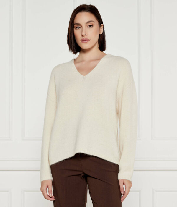 Пуловер женский Marella из альпаки свободного кроя, бежевый
Пуловер женский Marella из альпаки свободного кроя, бежевый