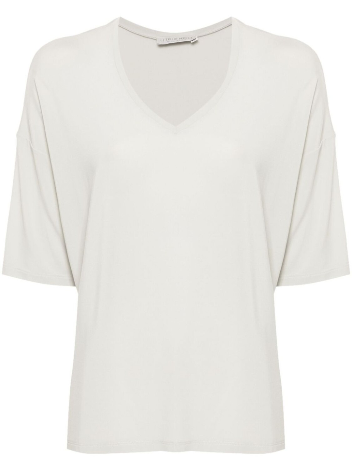 Футболка с V-образным вырезом и приспущенными плечами Le Tricot Perugia, серый
Футболка с V-образным вырезом и приспущенными плечами Le Tricot Perugia, серый