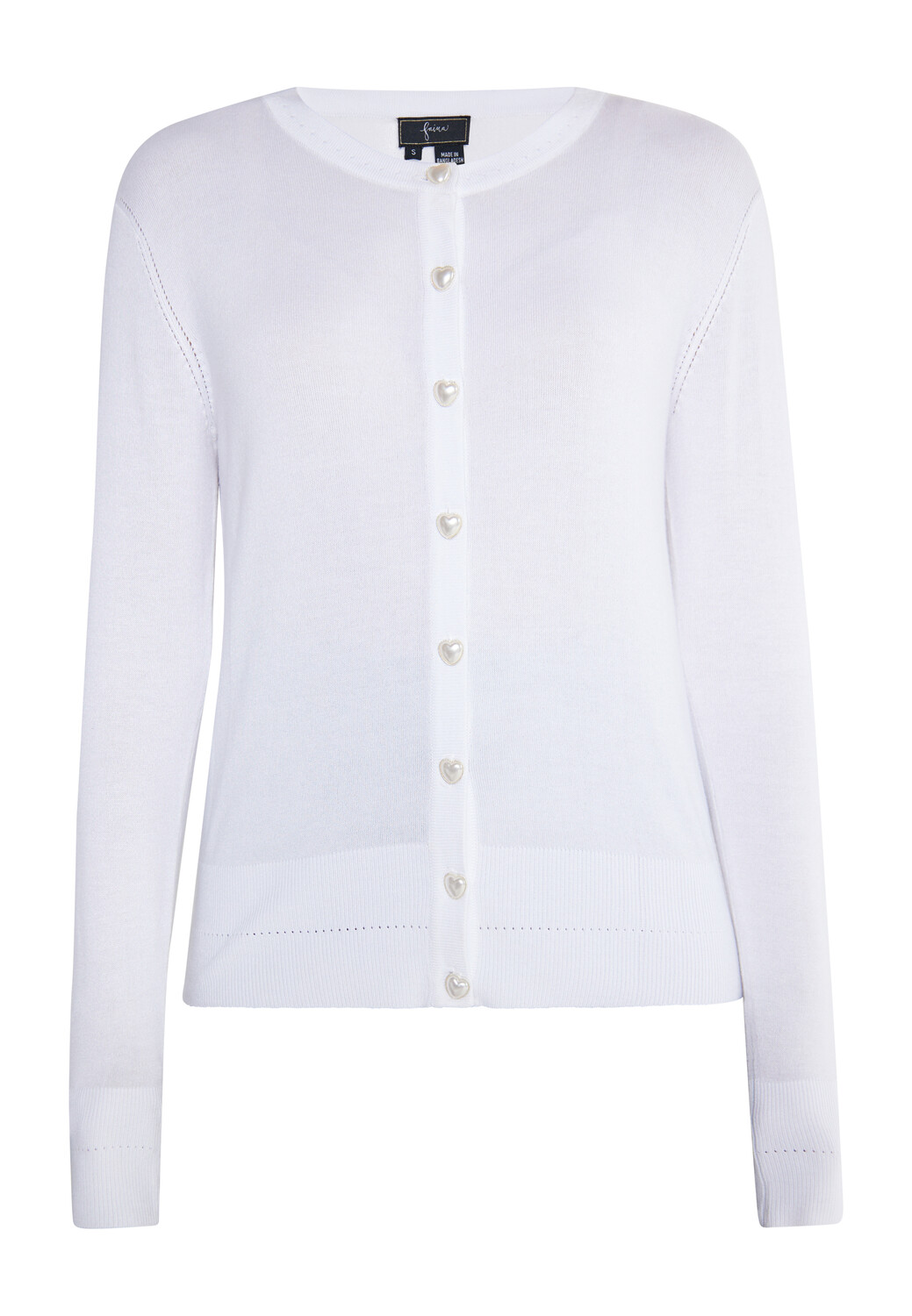 Толстовка faina Strick Cardigan, белый
Толстовка faina Strick Cardigan, белый