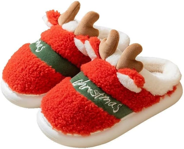 Мужские и женские уютные тапочки с оленьими рогами из теплого хлопка для зимы, для дома и спальни Zonkacen, красный
Мужские и женские уютные тапочки с оленьими рогами из теплого хлопка для зимы, для дома и спальни Zonkacen, красный