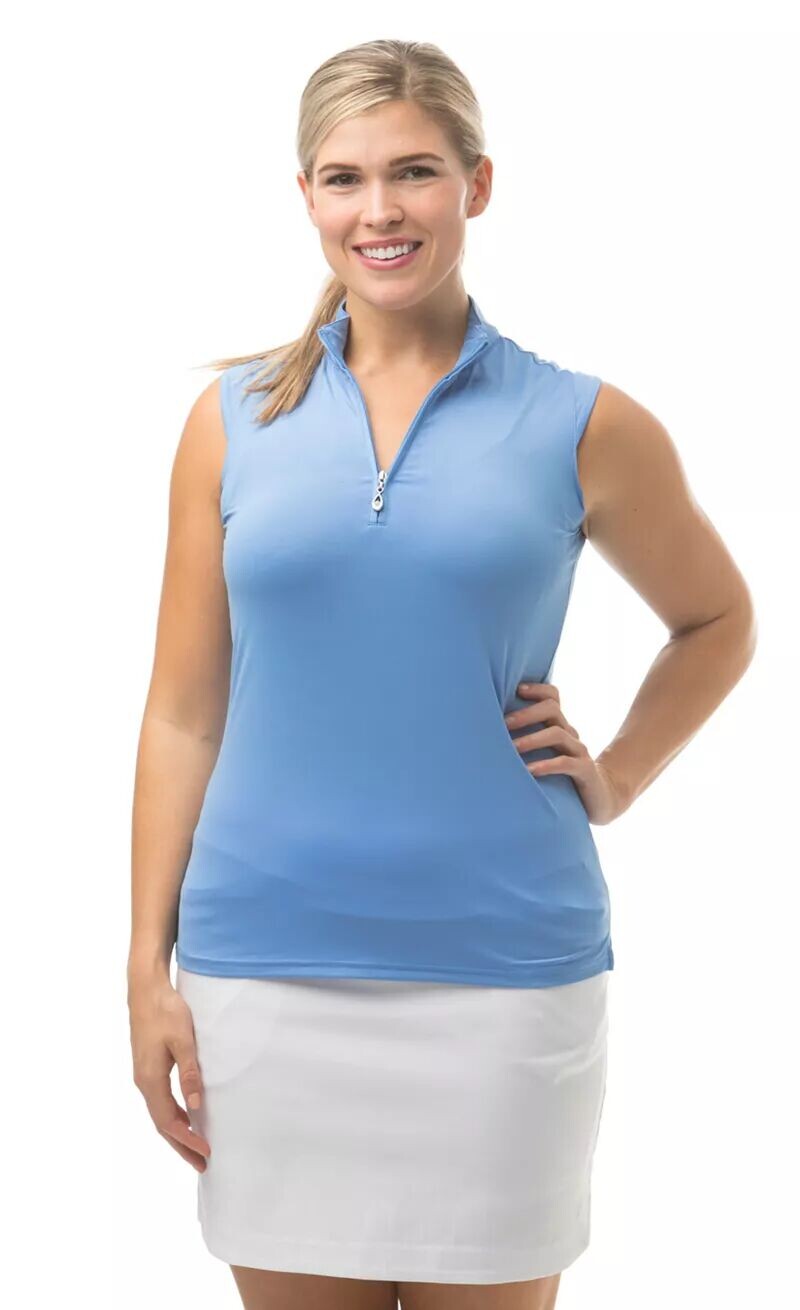 Женский топ без рукавов SanSoleil Sunglow с воротником-стойкой, Синий, Женский топ без рукавов SanSoleil Sunglow с воротником-стойкой
Женский топ без рукавов SanSoleil Sunglow с воротником-стойкой, Синий, Женский топ без рукавов SanSoleil Sunglow с воротником-стойкой