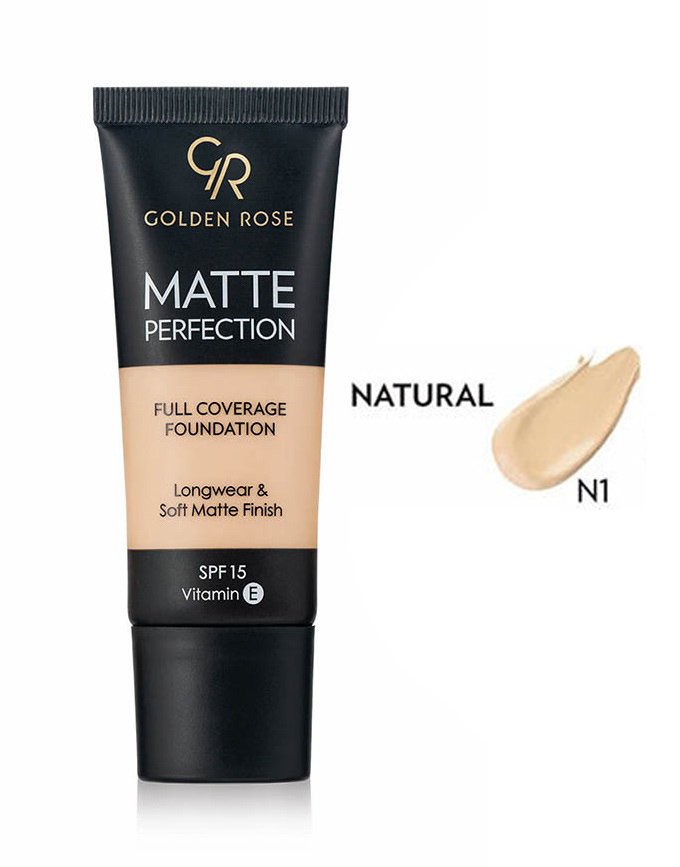 GOLDEN ROSE FOUNDATION MATTE PERFECTION N1
GOLDEN ROSE FOUNDATION MATTE PERFECTION N1