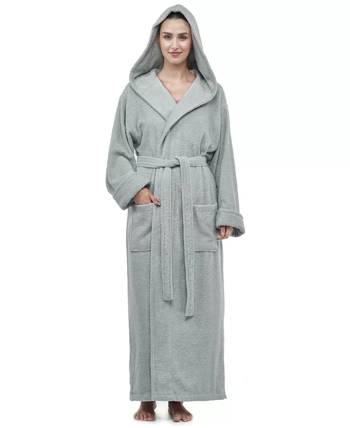 Женский хлопковый банный халат с капюшоном, длинный, сертифицированный GOTS, органический турецкий хлопок ARUS, зеленый
Женский хлопковый банный халат с капюшоном, длинный, сертифицированный GOTS, органический турецкий хлопок ARUS, зеленый