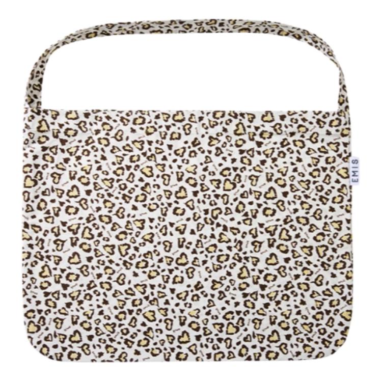 Emis Хлопковая сумка большая женская с леопардовым принтом и кремовыми акцентами
Emis Хлопковая сумка большая женская с леопардовым принтом и кремовыми акцентами